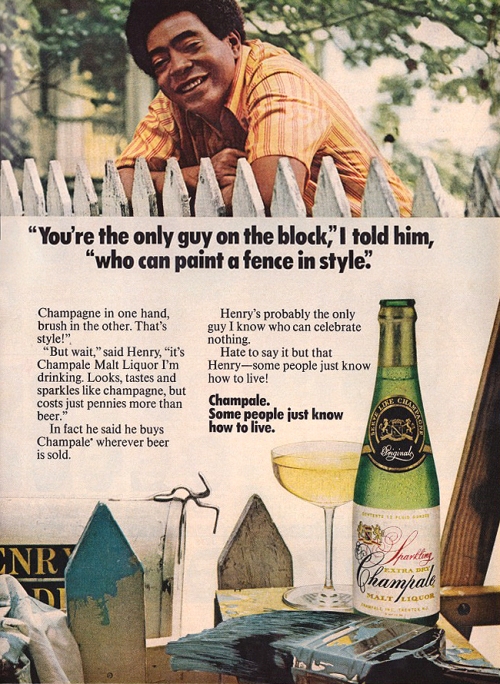 Paint your fence in style!!! Drink malt liquor while you work! 